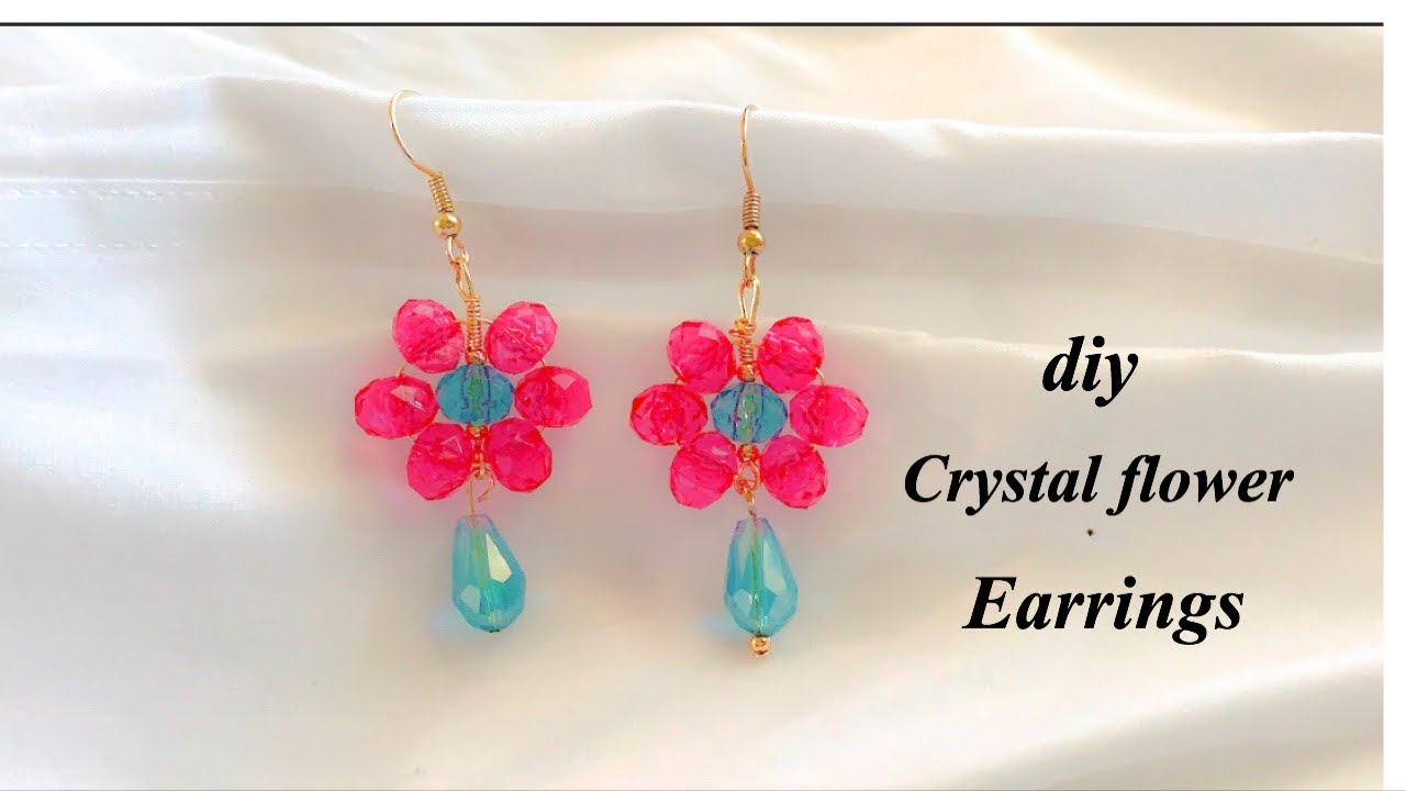How to Make Flower Earrings  DIY Easy Flower Earrings Tutorial By Aloha  Crafts  YouTube