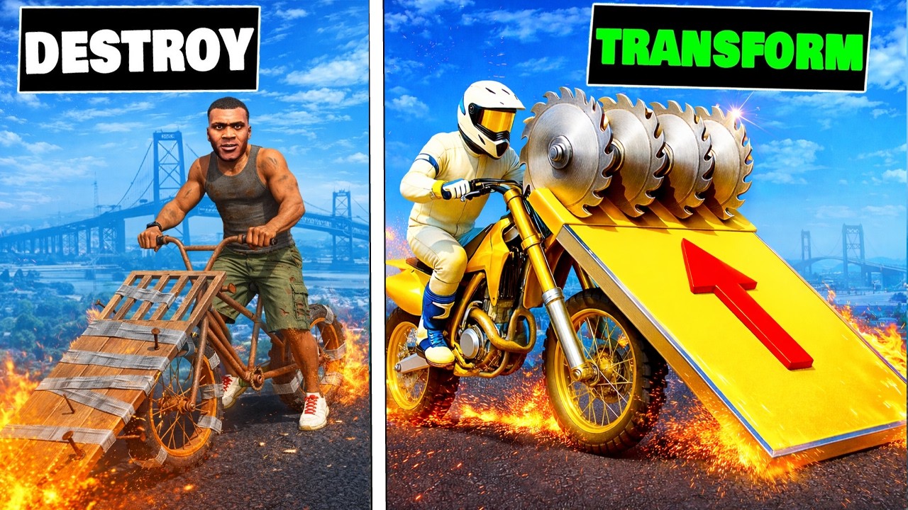 $1 to $1,000,000,000 RAMP BIKE in GTA 5!