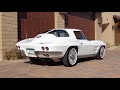 1963 Chevrolet Corvette Split Window in White & Engine Sound on My Car Story with Lou Costabile