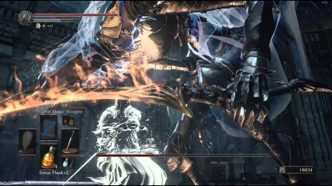 Dark Souls III Dancer of the Boreal Valley EASY FIGHT (bugs)