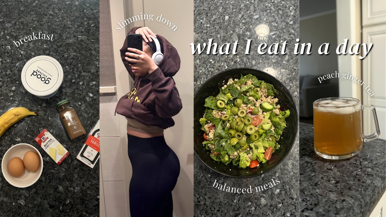 vlog: what I eat in a day pt.1, realistic eating, being kind to ourselves while regaining confidence