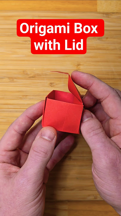 EASY Origami Box with Lid! | Paper Box | Paper Craft Box with Lid