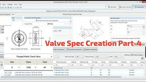 Ultimate Guide to Valve Spec Creation | Plant3D Tutorial Part-4