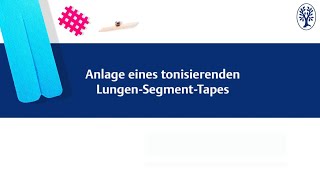 Anlage eines tonisierenden Lungen-Segment-Tapes ►heilpraktikerkurse.de