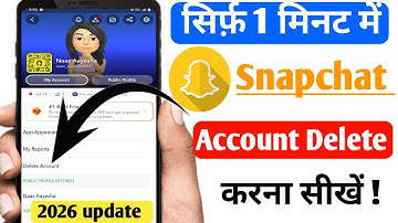 How to delete Snapchat Account| Snapchat Account delete kaise kare| delete Snapchat Account 