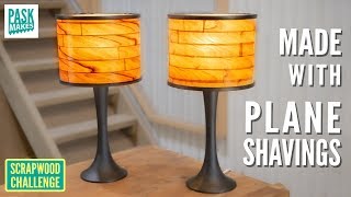 Plane Shaving Table Lamps  Scrapwood Challenge ep37