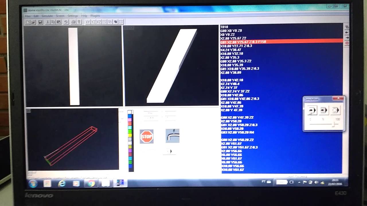 Cnc g code simulator