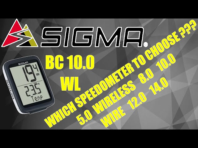 Compteur vélo Sigma BC 10.0 WL ATS sans fil