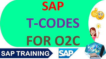 SAP T-Codes for O2C ( Order to Cash )