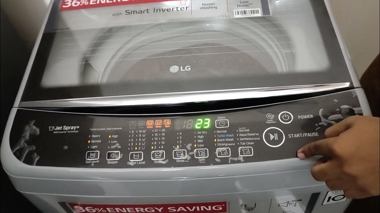 LG Washing machine manual operating YouTube