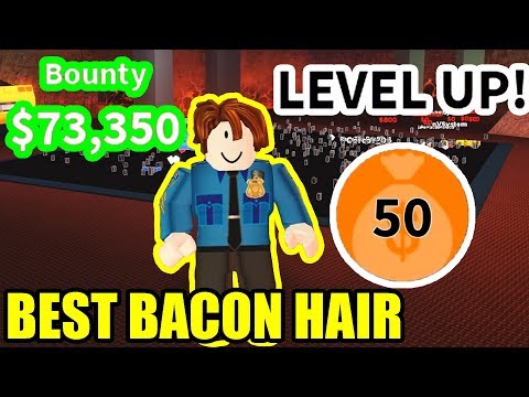 Bacon Hair Gets 70000 Bounty Level 50 Roblox Jailbreak Winter