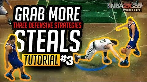 TUTORIAL: #3 Grab more STEALS using these THREE DEFENSIVE STRATEGIES!  | NBA 2K20 Mobile |
