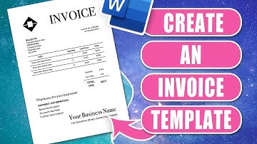 Microsoft Word Invoice Template Tutorial: Easy & Editable!