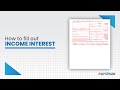 How to Fill Out Form 1099-INT or Interest Income | PDFRun