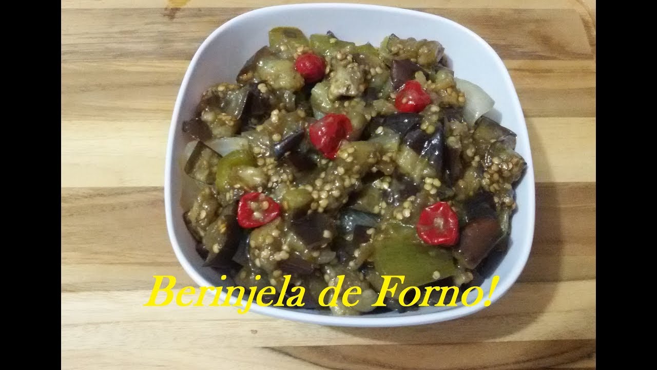 BERINJELA DE FORNO! (RECEITA SAUDÁVEL)