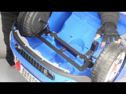 6v Kids ride on car + parents RC assembly video