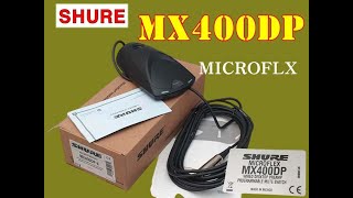 【판매중】 마이크 받침대 베이스 MICROFLEX 유선 데스크탑 프리앰프 내장 MX405 MX410 MX415 Desktop Mute Switch SHURE MX400DP