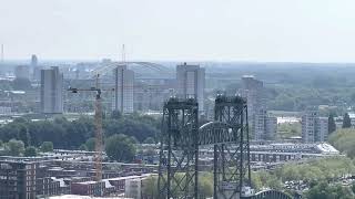 Feyenoord Spandoek. Wij Gaan Winnen. Op Unilever Gebouw Rotterdam. Kampioen.