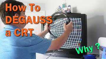 Degaussing a CRT, how and why