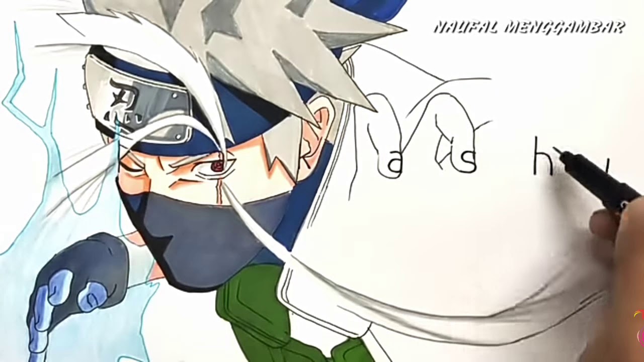  Cara  menggambar  hatake kakashi  YouTube