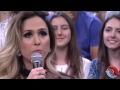 Tatá Werneck cai na gargalhada ao escutar musica ilaria que Tiago Iorc fez pra ela no Altas Horas