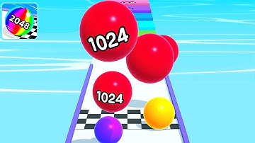 Ball Run 2048 ! All Levels Gameplay Walkthrough Max Levels New Update Part 14 android, ios