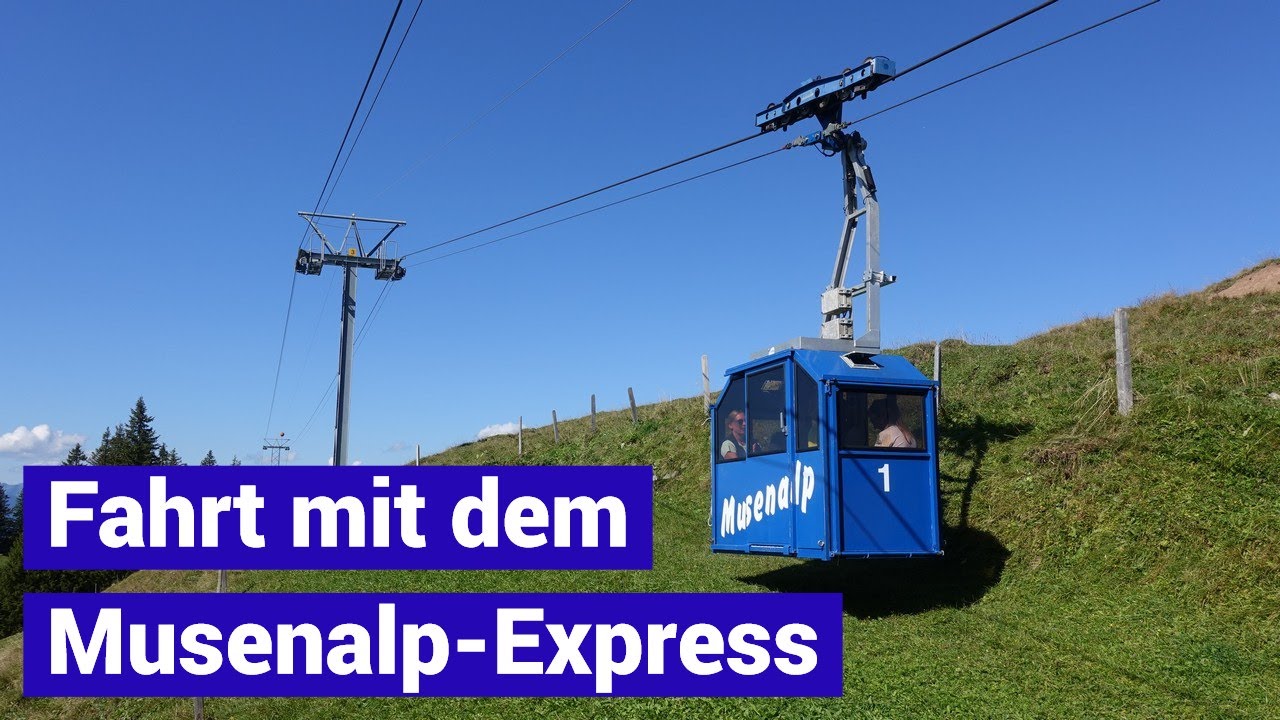 Aus dem Nebel auf die sonnige Musenalp - Seilbahn Musenalp-Express