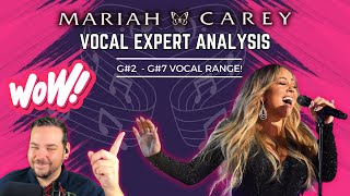 MARIAH CAREY IS NOT HUMAN! | VOCAL EXPERT FULL ANALYSIS | VOCAL RANGE G#2 - G#7 #reactionvideo