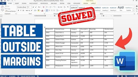 Hoe u een tabel in Word kunt aanpassen met tekst die buiten de paginamarges valt