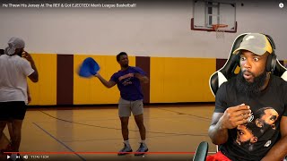 HE'S BIG MAD!! He Threw His Jersey At The REF & Got EJECTED! Men's League Basketball!