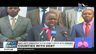 Stop Playing Politics With Pending Bills, Cs Matiangi Tells Governors