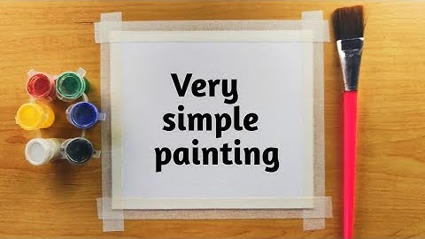 Eenvoudige aquareltekening voor beginners, stapsgewijze handleiding