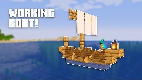 HOW TO MAKE WORKING BOAT IN MINECRAFT JAVA / bedrock 