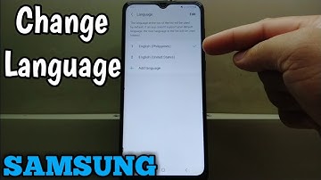 How to change language on Samsung Galaxy A02