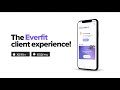 Everfit client mobile app experience