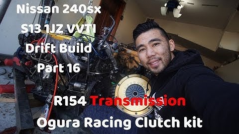 Nissan 240SX S13 1jz vvti Swap Drift Car R154 Transmission And New Clutch #Nissan240sx #1jzgte