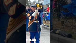 A fine Military Band - Mardi Gras 2024 marching military