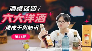 六大洋酒速成干货知识，吹牛谈资：发酵工艺、口感特征、产地品牌以及调制哪些鸡尾酒