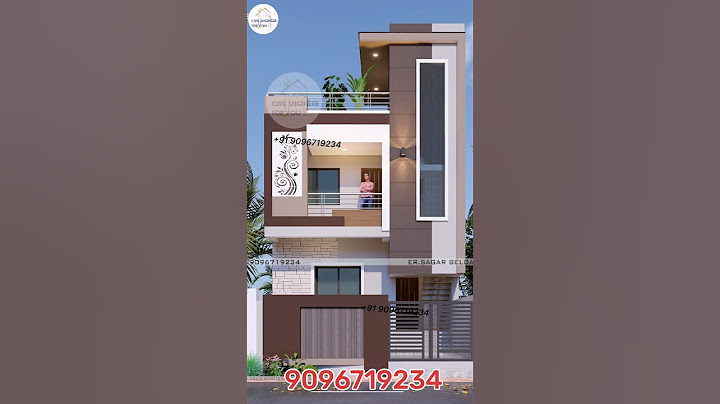 20 Feet Front Elevation Design 🏠 Double Floor House Elevation Design 😍  #20x50 #homedesign #3dhome