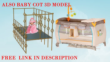 How to Model a Complex Shapes of baby cot in Maya 2018,2019