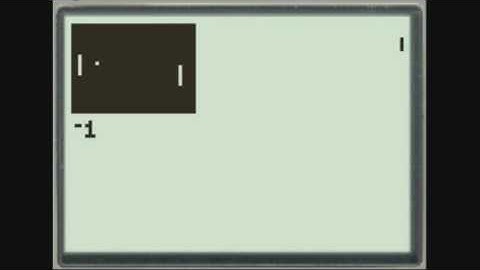 Pong on Ti 83 plus