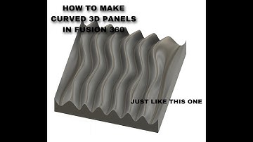 How to make step by step curved panels in Fusion360