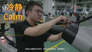 Collaborative Palletizing Robot | Cinematic Factory View