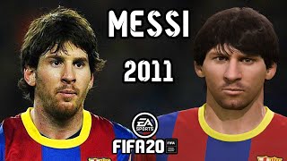 [FIFA 20] MESSI face 2011 || WITH MOVING HAIR