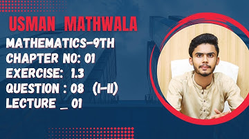 9thClass Math - Exercise 1.3 Question 8 |Lecture 1| || Symmetric Matrices || #symmetric matrix