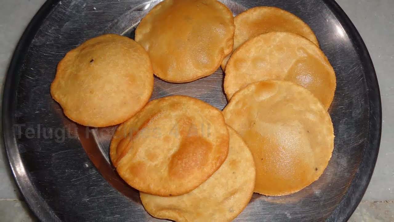 How to Make Tasty Sweet Puri Recipe in Telugu - YouTube