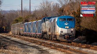 More Engines Than Cars! Amtrak 30 Rolling Coal with a Dash 8 and ALC-42 Delivery