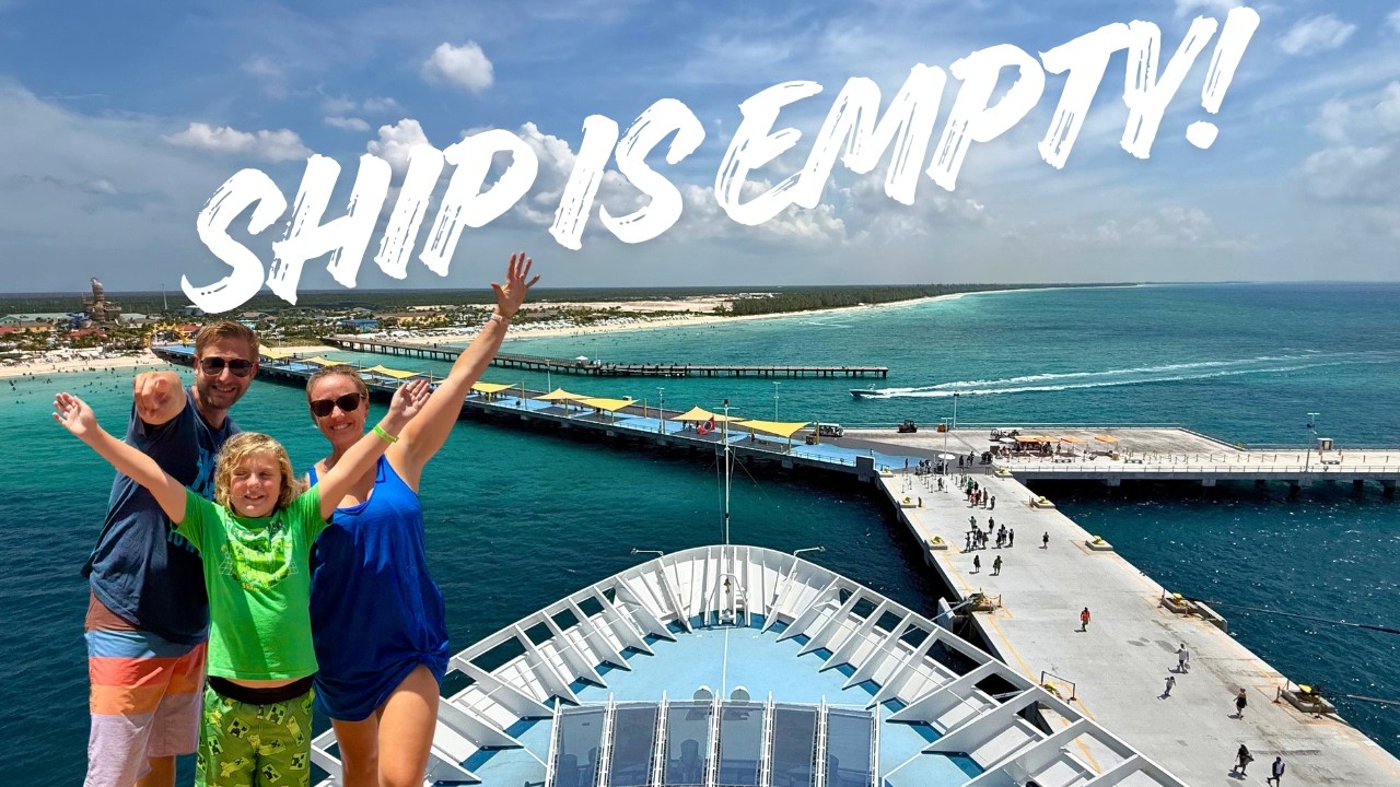Carnival Elation at Celebration Key, ALL to ourselves!