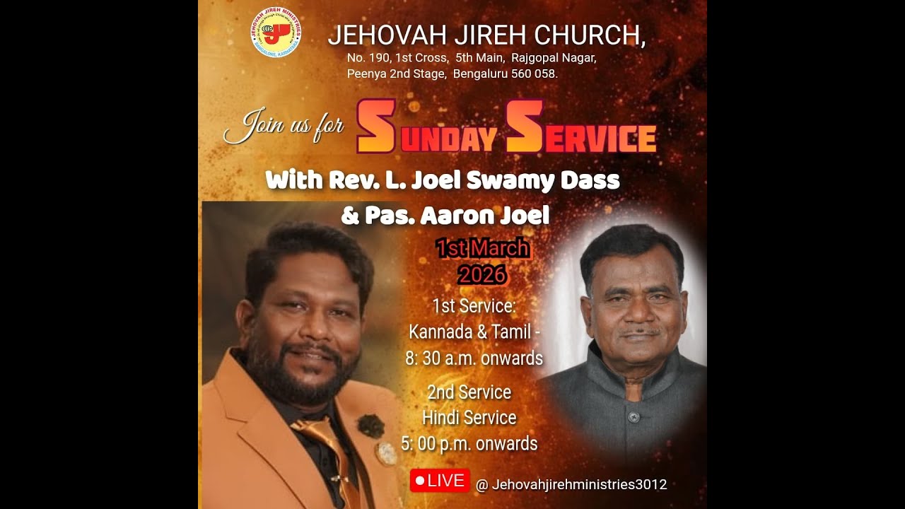 🔴 LIVE. Sunday 1st  Service. (Pas. AARON JOEL)01/03/2026