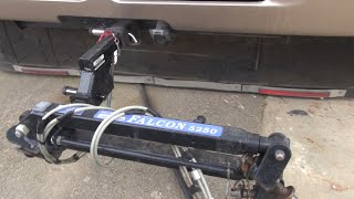 Tracker tow bar connection to frame